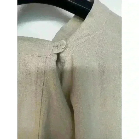 MARGOT MOLYNEUX Linen Blouse Size Small Oversize - Picture 3 of 5